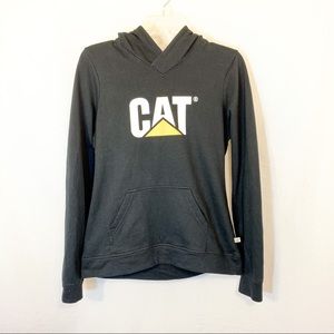 CAT Workwear Black Logo Hoody Size Medium
